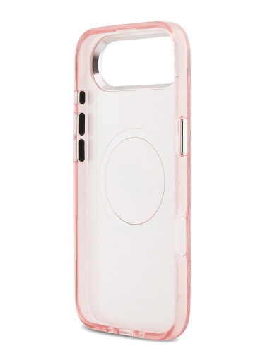 Karl Lagerfeld для iPhone Air чехол IML NFT Karl&Choup Head on logo Metal Cam Hard Pink (MagSafe)