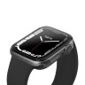 Чехол Uniq Glase для Apple Watch (45 mm), прозрачный +серый (2шт)