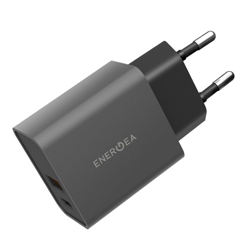 Сетевое зарядное EnergEA Ampcharge PD20+, USB-C PD + USB-A QC3.0, 20 Вт