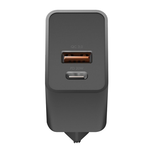 Сетевое зарядное EnergEA Ampcharge PD20+, USB-C PD + USB-A QC3.0, 20 Вт
