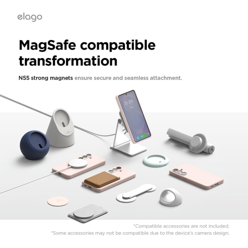 Elago для Galaxy S26 чехол Magnetic Silicone Lovely Pink (MagSafe)
