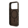 Karl Lagerfeld для iPhone 17 Pro Max чехол PU Full Wrapped Monogram Metal camera Hard Brown (MagSafe)