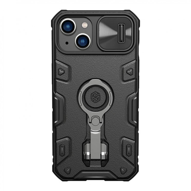Противоударный чехол Nillkin CamShield Armor Pro для iPhone 14, черный