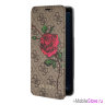 Чехол Guess Flower desire 4G Booktype roses для Galaxy S9 Plus, коричневый