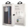 Чехол BMW Motorsport Tricolor Vert Stripe Hard для iPhone 14 Pro Max, черный