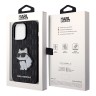 Чехол Lagerfeld PU Saffiano Monogram NFT Choupette Hard для iPhone 14 Pro, черный
