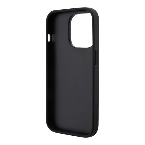 Чехол Lagerfeld PU Saffiano Monogram NFT Choupette Hard для iPhone 14 Pro, черный