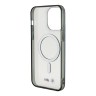 BMW для iPhone 15 Pro чехол M-Collection PC/TPU Silver Ring Hard Transparent (MagSafe)