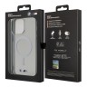 BMW для iPhone 15 Pro чехол M-Collection PC/TPU Silver Ring Hard Transparent (MagSafe)