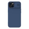 Nillkin для iPhone 15 чехол CamShield Silky Silicone Midnight Blue