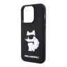 Karl Lagerfeld для iPhone 15 Pro Max чехол 3D Rubber NFT Choupette Hard Black