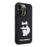 Karl Lagerfeld для iPhone 15 Pro Max чехол 3D Rubber NFT Choupette Hard Black