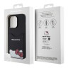 Hello Kitty для iPhone 15 Pro Max чехол Cardslot PU Leather Hidden Kitty Hard Black