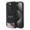 Hello Kitty для iPhone 15 Pro Max чехол Cardslot PU Leather Hidden Kitty Hard Black
