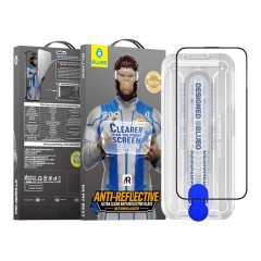 BlueO стекло для iPhone 15 Pro, AR Anti-reflective Black (ультра-прозрачное) +installer