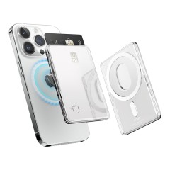 Elago магнитный бумажник MagSafe Card Pocket Clear PC Transparent