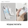 Elago магнитный бумажник MagSafe Card Pocket Clear PC Transparent