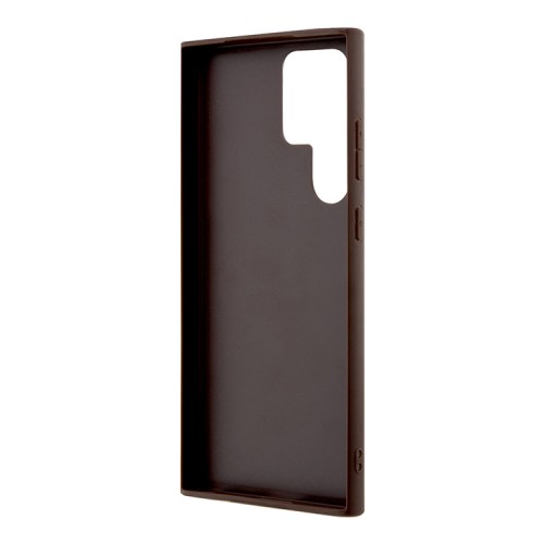 Guess для Galaxy S24 Ultra чехол PU 4G Big metal logo Hard Brown