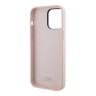 Karl Lagerfeld для iPhone 14 Pro Max чехол Liquid silicone NFT Choupette metal pin Hard Pink