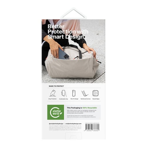 Uniq для iPhone 15 Pro Max чехол Lyden DS Canary Yellow/Flint Grey (Magsafe)