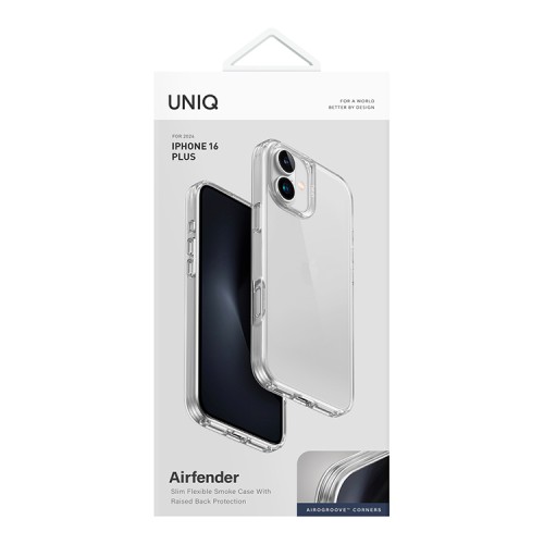 Uniq для iPhone 16 Plus чехол Air Fender Clear