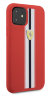 Чехол Ferrari On Track Silicone Hard Stripes для iPhone 11, красный