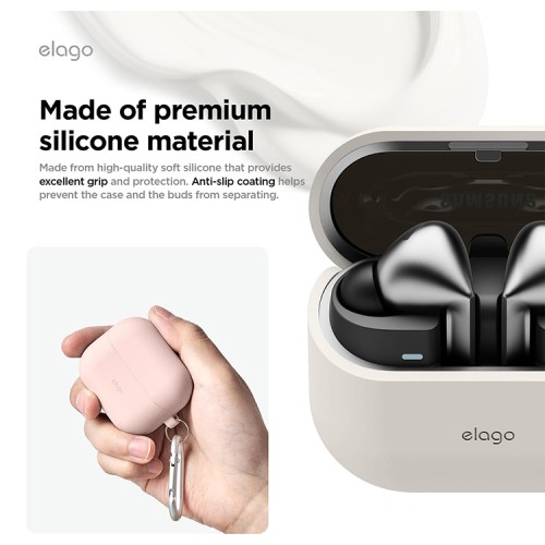 Elago для Galaxy Buds 3/3 Pro чехол Silicone Hang case Stone