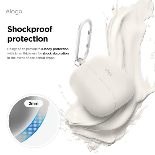 Elago для Galaxy Buds 3/3 Pro чехол Silicone Hang case Stone