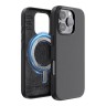 Elago для iPhone 16 Pro чехол PU Leather Black (MagSafe)
