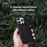 Elago для iPhone 16 Pro чехол PU Leather Black (MagSafe)