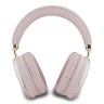 Guess наушники беспроводные накладные Bluetooth Headphones PU Saffiano Triangle Metal Logo Pink