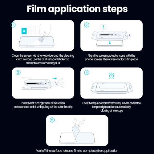 Nillkin стекло для Galaxy S25, Guardian 0.25mm Privacy Black (with applicator)