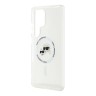 Karl Lagerfeld для Galaxy S25 Ultra чехол PC/TPU NFT Karl & Choup Head Metal camera Hard White (MagSafe)