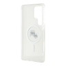 Karl Lagerfeld для Galaxy S25 Ultra чехол PC/TPU NFT Karl & Choup Head Metal camera Hard White (MagSafe)