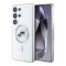 Karl Lagerfeld для Galaxy S25 Ultra чехол PC/TPU NFT Karl & Choup Head Metal camera Hard White (MagSafe)
