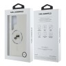 Karl Lagerfeld для Galaxy S25 Ultra чехол PC/TPU NFT Karl & Choup Head Metal camera Hard White (MagSafe)