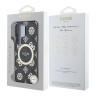Guess для Galaxy S25 Ultra чехол PC/TPU 4G Peony Hard Black (MagSafe)