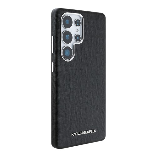 Karl Lagerfeld для Galaxy S25 Ultra чехол PU Saffiano FW Metal logo & Camera Hard Black (MagSafe)