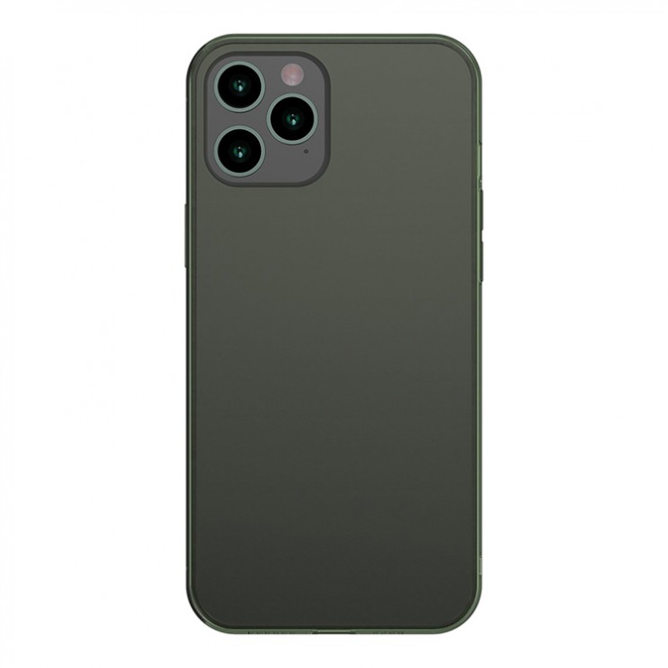 Чехол Baseus Frosted Glass Protective для iPhone 12 | 12 Pro, зеленый