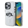 Karl Lagerfeld для iPhone 16 Pro Max чехол PC/TPU Sketch Choupette Metal camera Hard Transp (MagSafe)