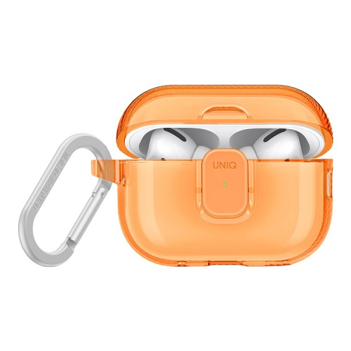 Uniq для Airpods Pro 2 чехол Glase PRO TPU Lock case Golden Citrus
