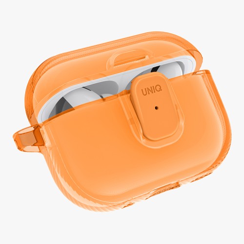 Uniq для Airpods Pro 2 чехол Glase PRO TPU Lock case Golden Citrus