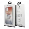 Чехол U.S. Polo Assn. California Hard Gradient для iPhone 11 Pro, красный/синий