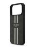 Guess для iPhone 17 Pro чехол PU 4G Stripes Hard Black (MagSafe)