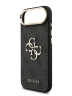 Guess для iPhone Air чехол Crossbody PU 4G Big metal logo Gold camera Hard + Strap Black
