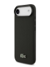 Lacoste для iPhone Air чехол PVC Metal Lacquer logo Hard Black (MagSafe)