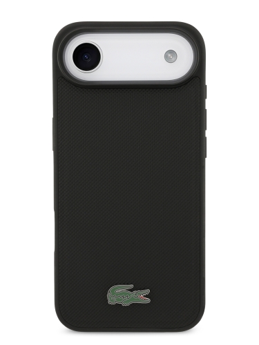 Lacoste для iPhone Air чехол PVC Metal Lacquer logo Hard Black (MagSafe)
