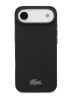 Lacoste для iPhone Air чехол PVC Metal Lacquer logo Hard Black (MagSafe)