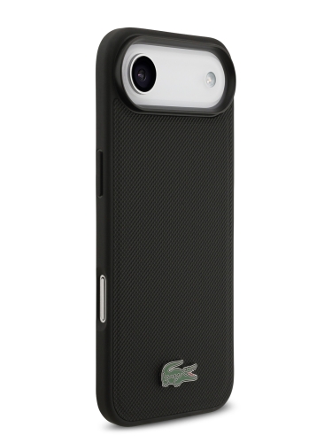Lacoste для iPhone Air чехол PVC Metal Lacquer logo Hard Black (MagSafe)