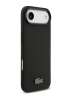 Lacoste для iPhone Air чехол PVC Metal Lacquer logo Hard Black (MagSafe)